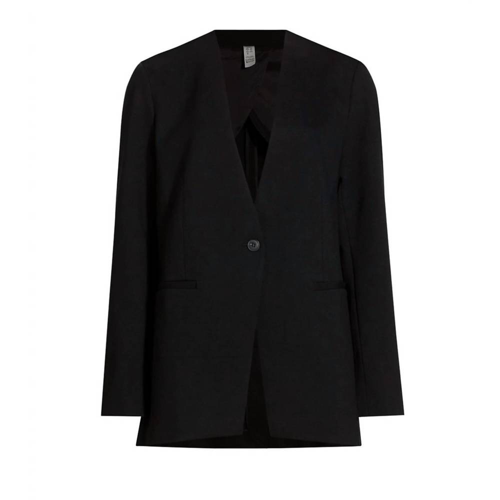 Worn once - SPANX perfect collarless blazer in black